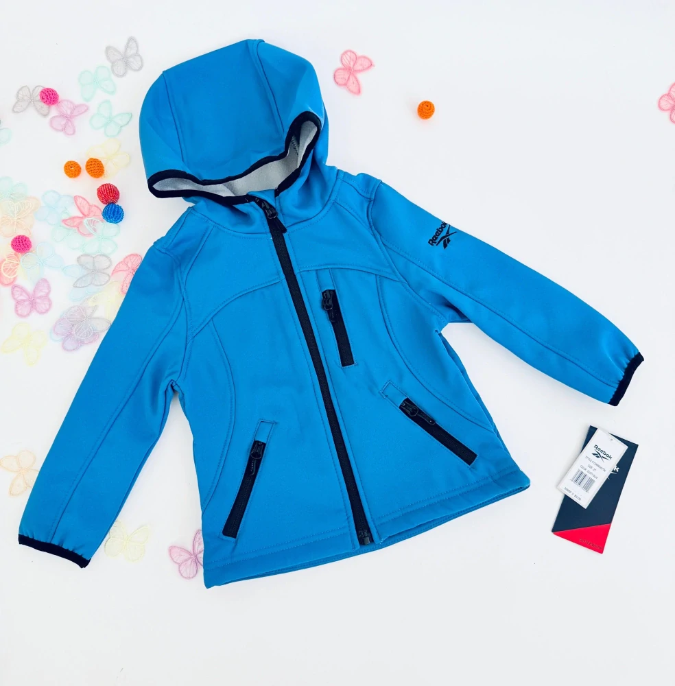 Dětská chlapecká softshellová bunda Reebok 103909 - modrá