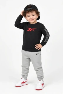 Chlapecká třídílná souprava Reebok (2× tričko s dlouhým rukávem + tepláky)